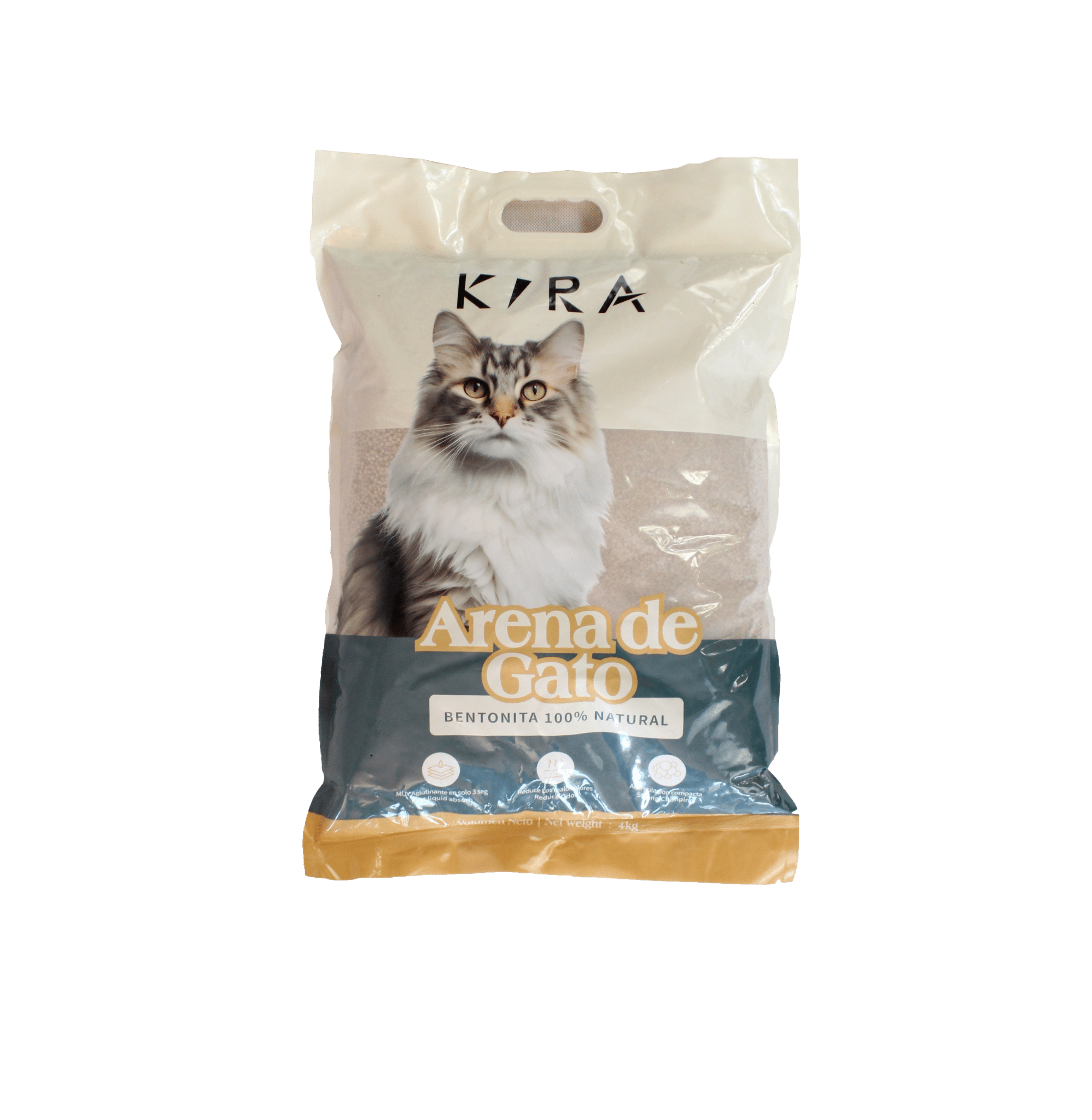 Arena Gato Bentonita Premium (4 Kg - 9 Kg - 20 Kg) - Animal Republic Chile