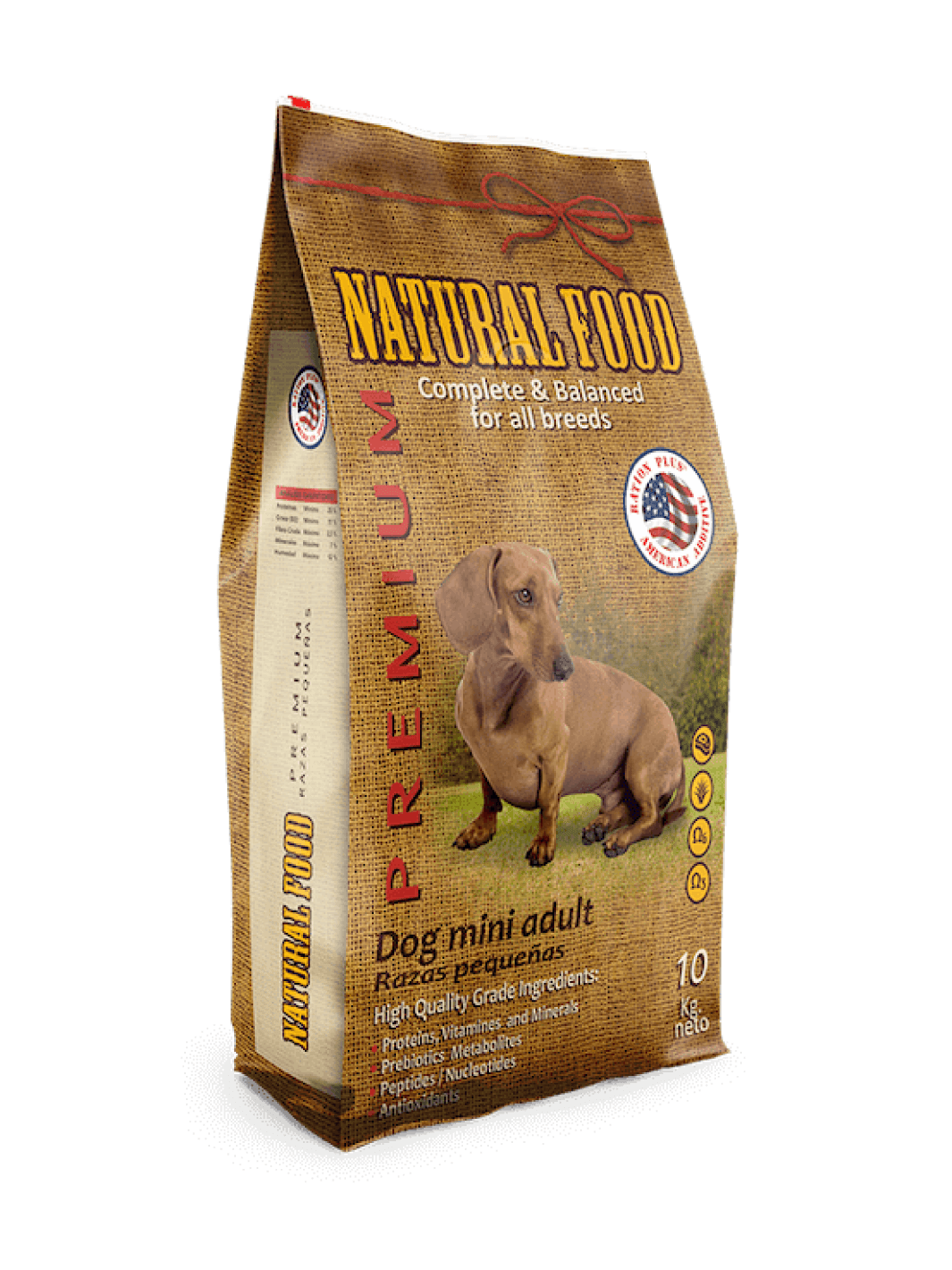 Alimento Natural Food Premium Perro Adulto Raza Pequeña 10Kg - Animal Republic Chile