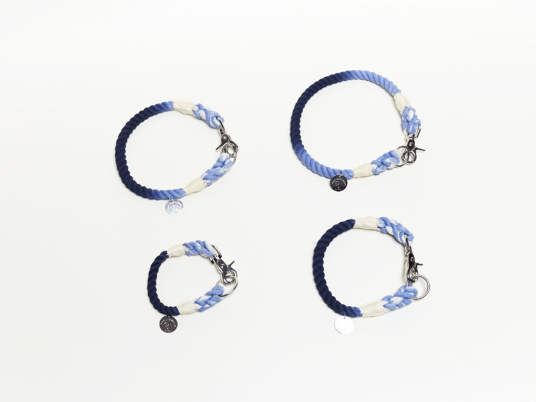 Collar cuerda Azul Cielo - Dog Republic Chile