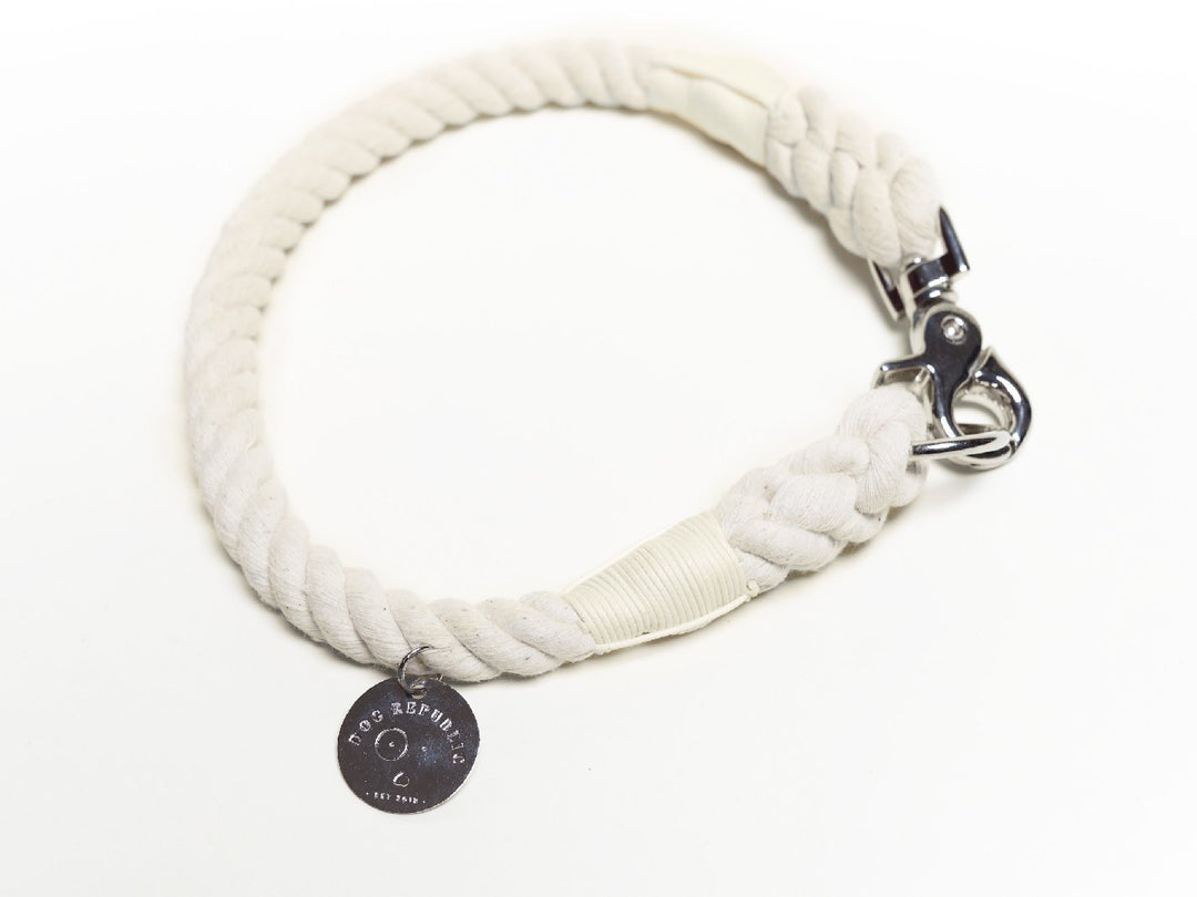 Collar cuerda Blanca - Dog Republic Chile