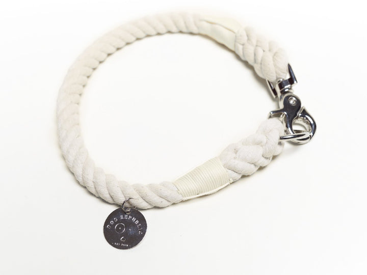 Collar cuerda Blanca - Dog Republic Chile