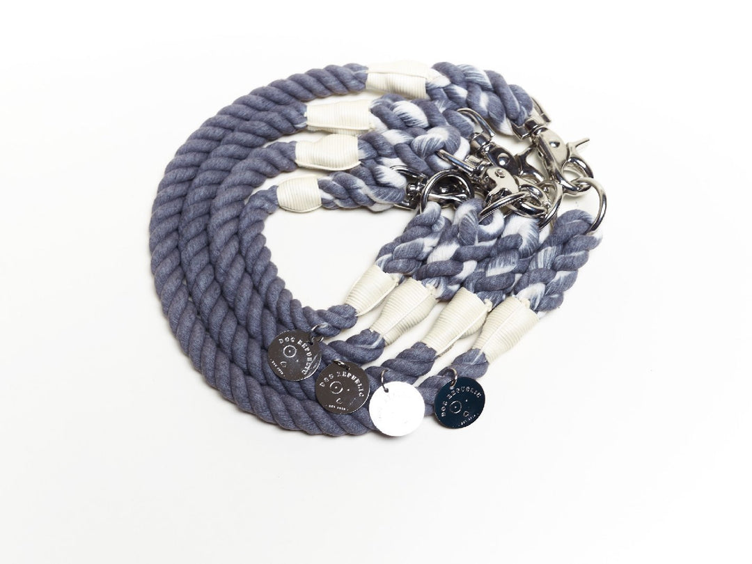 Collar cuerda Gris - Dog Republic Chile