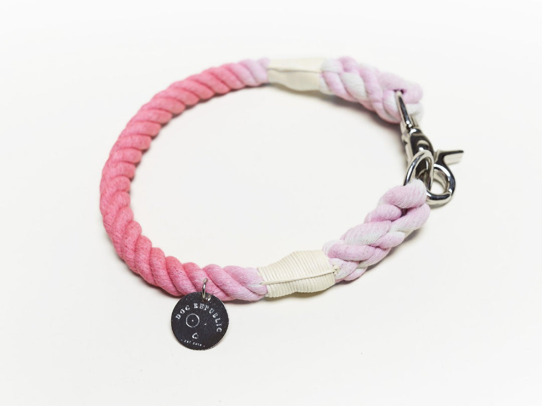 Collar cuerda Rosada - Dog Republic Chile